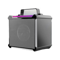 Altavoz Inalámbrico Portátil para Exteriores, Reproductor de Karaoke de Mano, Modo Dual, Bajos Profundos, Sonido de Alta Calidad, Luz LED, Cine en Casa, Fiesta