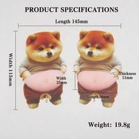 Jouets Squishy Personnalisés Chien Mignon à Ventre Rond Shiba Inu Animal de Compagnie Doux à Presser Anti-Stress Sensoriel Fidget Kawaii Mascotte Vente en Gros