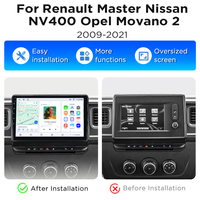 Radio Junsun con Carplay y Android Auto inalámbrico para Renault Master, Nissan NV400, Opel Movano 2010-2021, unidad principal, reproductor de DVD para coche.