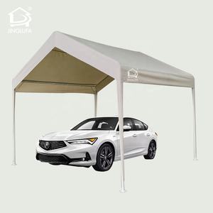 Tente de stationnement pour abri de voiture de <span class=keywords><strong>garage</strong></span> portable extérieur avec parois latérales amovibles et portes à glissière enroulables - Product Image 1