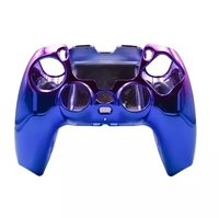 Coque en gel ABS KJH-PS5-002A pour PS5, coque de protection couleur électro-plaquée pour PS5, coque de protection avec grip adhésif