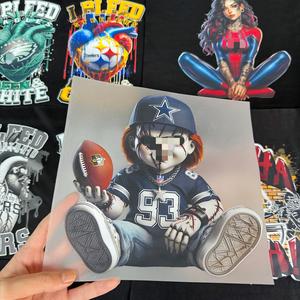Transferencias DTF Personalizadas con Diseños Religiosos, Impresión <span class=keywords><strong>de</strong></span> Transferencia Térmica DTF a Todo Color para Calcomanías en Ropa, Bolsas, Gorras - Product Image 1