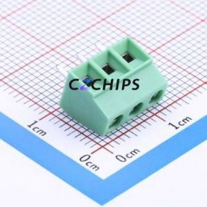1727023 Screw Terminal Block Through hole Component (THT),P=3.81mm Connector 1x3P 3.81mm Green Through Hole - Product Image 2