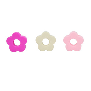 <b>Silicone</b> Flower <b>Beads</b> For Jewelry Making Food Grade Colorful Loose <b>Beads</b> More Than 3 Months Age - Product Image 4