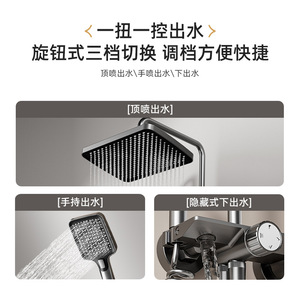 Shower Set Round Adjustable Spray Rain Shower High Pressure Corrosion Prevention Bath Hardware - Product Image 2