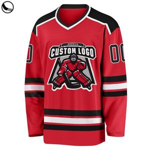 เสื้อฮอกกี้น้ำแข็งแบบซับลิเมชั่นเต็มตัว BETHERIVAL ลายทีมแคนาดา ออกแบบโลโก้แบบซับลิเมชั่น ผ้าทอลายทวิลแบบซับลิเมชั่น เสื้อฮอกกี้แบบสั่งทำพิเศษ - Product Image 2