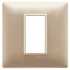 Vimar Matt Champagne Wall <b>Switch</b> Plate 1 Gang 8x13cm - Product Image 1