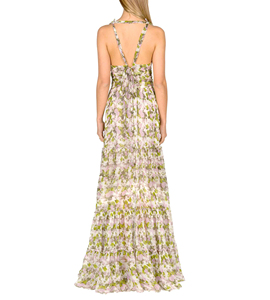 2023 nouvelle robe lâche floral élégant doux dame style dos nu taille conception de haute qualité peut être personnalisé - Product Image 4