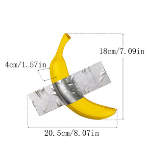 Nouveau Pendentif Mural Banane en Résine Art Déco, Décoration Créative pour la Maison, Style Roches Orientales, pour l'Exportation - Product Image 6
