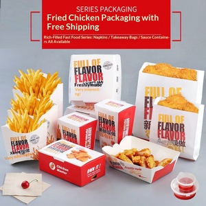 Caja de Embalaje para Snacks en Forma de Barco, No Plegable, para Papas Fritas y Nuggets de Pollo - Product Image 2