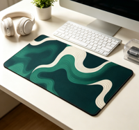 Tapis de Souris Gaming Professionnel 60 x 30 cm Imperméable Antidérapant Bords Cousus Qualité Supérieure pour Configuration Gaming (Vert) en Tissu – En Stock