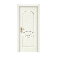 Porte de chambre en bois de haute qualité au design minimaliste, avec apprêt blanc, isolation phonique et étanchéité, pour la décoration intérieure.