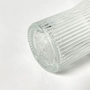 Vaso <span class=keywords><strong>de</strong></span> vidrio vertical con diseño <span class=keywords><strong>de</strong></span> <span class=keywords><strong>grano</strong></span> <span class=keywords><strong>de</strong></span> madera, resistente al calor, con funda <span class=keywords><strong>de</strong></span> cuero y madera para zumos y leche - Product Image 3
