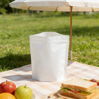 Sachet refermable personnalisé transparent recyclable imprimé en héliogravure, pochette alimentaire en plastique refermable pour noix, fruits secs et snacks