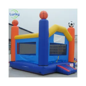 Lucu lucu tiup Bouncer dalam ruangan luar ruangan anak melompat rumah memantul trampolin
