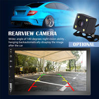 2 Din 7 pouces Android autoradio Écran tactile CarPlay BT GPS Wifi FM DVR Universel Android auto Autoradio multi-écran Affichage