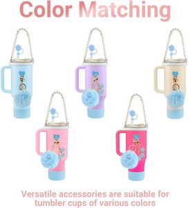 Taza Hervidora de Agua Decorativa de 40 oz con Peluche de Niña, Taza Hervidora Portátil de Acero con Accesorios de Gel de Sílice - Product Image 3
