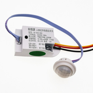 สวิตช์อินฟราเรดตรวจจับร่างกายมนุษย์ 220V 50Hz LED 60W พร้อมเซ็นเซอร์หน่วงเวลา สำหรับระบบไฟอัตโนมัติในทางเดิน - Product Image 1