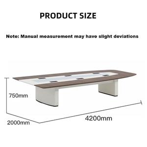 Maidu Maidu C2169 Bibo Luxury <b>Solid</b> <b>Wood</b> Office Conference Table Fashion Design Modern Large Plate-type Long <b>Desks</b> for Meeting - Product Image 5