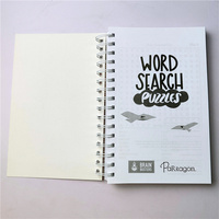 Livres de puzzles de mots à spirale souple avec impression personnalisée et logo
