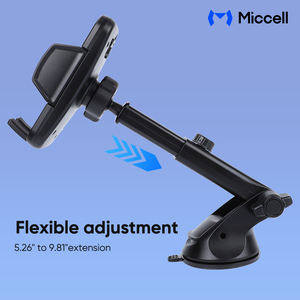 Support de téléphone de voiture rotatif à 360 degrés Miccell avec <span class=keywords><strong>bras</strong></span> télescopique extensible <span class=keywords><strong>pour</strong></span> téléphone, support universel <span class=keywords><strong>pour</strong></span> tableau de bord - Product Image 3