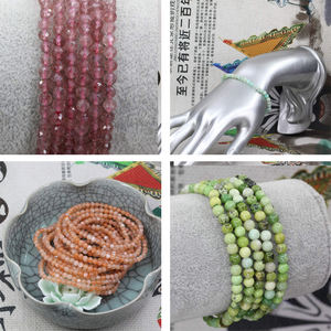 AsVrai U 2 34mmナチュラルファセットブルーアパタイトジェムストーンルーズスペーサービーズ、ジュエリー作りDIYブレスレットイヤリングアクセサリー - Product Image 6