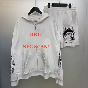 Tacco stella NFC Scan Plus Size 100% in cotone da <span class=keywords><strong>uomo</strong></span> oversize Hip Pop manica corta stile urbano con tecnologia Urban NFC - Product Image 5