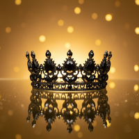 Couronne de décoration de gâteau la plus vendue, en alliage et strass, style baroque, tiare ronde, accessoires pour bouquet, décorations de mariage pour la mariée