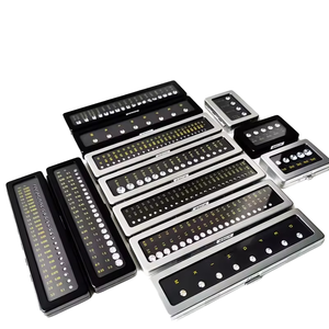 Échantillon de <span class=keywords><strong>pierre</strong></span> précieuse diamantée, zircon nu, pour vitrine de bijouterie, forme rectangulaire, outil d'enseignement et de formation colorimétrique - Product Image 4