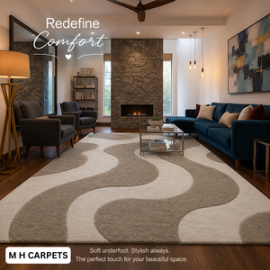 Alfombra moderna de lana hecha a mano, alfombra de lujo personalizada para hotel, sala de estar, decoración de interiores del hogar - Product Image 6