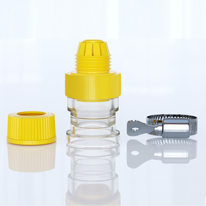 Ruixiang Lock Tube Connector 12mm PVC Water Oil Hose <b>Adapter</b> <b>Plug</b> In Multi Functional Yellow Plastic - Product Image 2