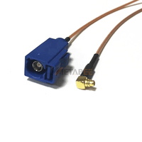 Conector de Cable MMCX a F Fakra C, Macho a Hembra, Recto/Angular, 150 mm