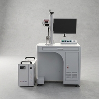 Nouvelle machine de marquage laser UV à axe rotatif, style armoire, pour impression de logos sur bracelets, stylos et tubes, avec anneau froid, certifiée CE
