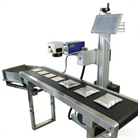 Machine de marquage laser pour pochettes et sacs à pagination automatique, impression de codes QR, codes de lot et de date, inspection et rejet des défauts, conforme à la norme Chestny Znak Trace