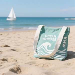 Custom Logo Printed Eco-Friendly Reusable Grocery Shopping <b>Tote</b> <b>Bag</b> Screen Pattern Lightweight Plain Bulk Cotton <b>Canvas</b> <b>Bag</b> - Product Image 2