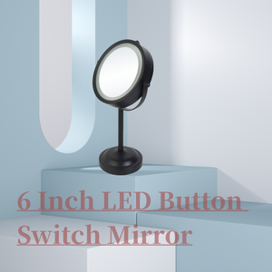 Hot Bán Led ánh sáng độ phóng đại <span class=keywords><strong>3X</strong></span> vòng màu đen <span class=keywords><strong>6</strong></span> inch Nút chuyển đổi với ánh sáng gương cho phòng ngủ trong nhà hoặc khách sạn - Product Image 6