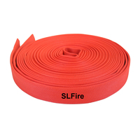 Tuyau d'incendie haute résistance, revêtement rouge, 25 bars, 1,5 pouce, 30 m, doublure EPDM pour la protection incendie
