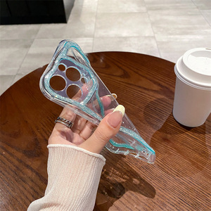 Funda Protectora Transparente con Diseño de Ondas Brillantes para <span class=keywords><strong>Apple</strong></span> <span class=keywords><strong>iPhone</strong></span> 17 Pro Max, 17 Pro, 17 Air, Accesorios para Teléfono - Product Image 5