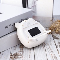Minuterie de cuisson quotidienne à écran LCD électronique en forme de vache Panda pour le travail d'étude de cuisine avec conception de bétail laitier