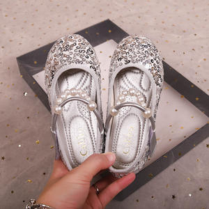 Scarpe Primaverili e Autunnali per Bambine Nuova Edizione Coreana Scarpe Principessa in Pelle con Cinturino Traspiranti - Product Image 2