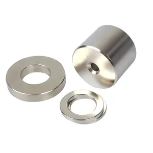 Customized Permanent Axially Diametrically Magnetized N52 Neodymium Magnet Hollow Cylinder