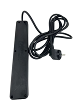 Cable de Extensión de Alta Calidad con Enchufe Francés de 250V y 5 Tomas, Cable de Cobre de 1.5m/3m/5m, Regleta de Alimentación 3x1.0 16A SDK con Autoprueba