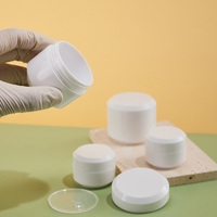 Pot en PP blanc pour crème, 10, 15, 30, 50 ml, plusieurs tailles, conteneur cosmétique de voyage, échantillon, pommade, vente en gros, service personnalisé
