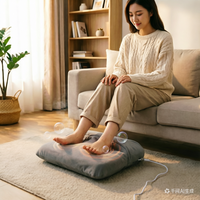 Nouveau masseur de pieds chauffant à compression d'air avec relaxation à 360° pour soulager la fasciite plantaire, les gonflements et la fatigue, à brancher