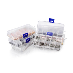 Kit de fabrication de boucles d'oreilles DIY, composants de bijoux en métal, formes variées pour accessoires de création, pinces, anneaux ouverts, fermoirs mousquetons - Product Image 1
