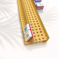 Ensemble de pousseurs de Mahjong américain en acrylique, design cannage rotin tressé, vente en gros, magnétique, prêt à expédier, livraison rapide mondiale