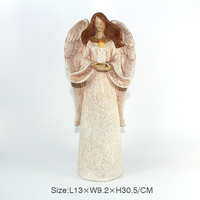 Statue d'ange antique européenne avec ailes Décoration de bureau de style religieux Sculpture d'ornement pour utilisation de souvenirs