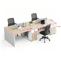 Bureau de direction de haute qualité, table de manager, design moderne modulaire, bureau en métal et en fer pour salle de réunion, réception