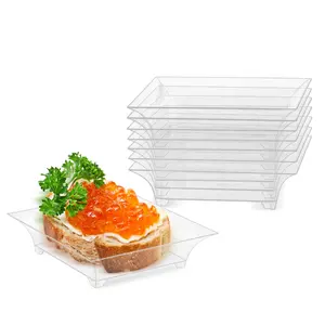 Wholesale 100% Compostable Biodegradable Small Square Shape Soy Sauce Dish