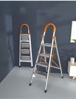 Usine Vente Chaude Échelle Pliante En Aluminium Large Pédale Escalier Échelle Ménage Échelle